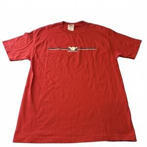 Alstyle Hawaii Shaka Graphic Tee Red Short Sleeve Large